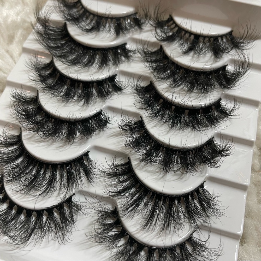 New! ☆ Faux Mink 5 Pack Assortment False Eyelashes Includes Wispy Lashes - Picture 7 of 9